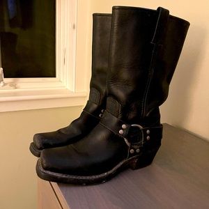 Black Frye tall boots worn once